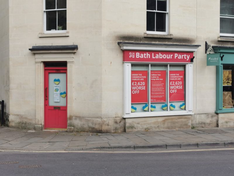 Bath Labour Party office, 136a Walcot Street, BA1 5BG